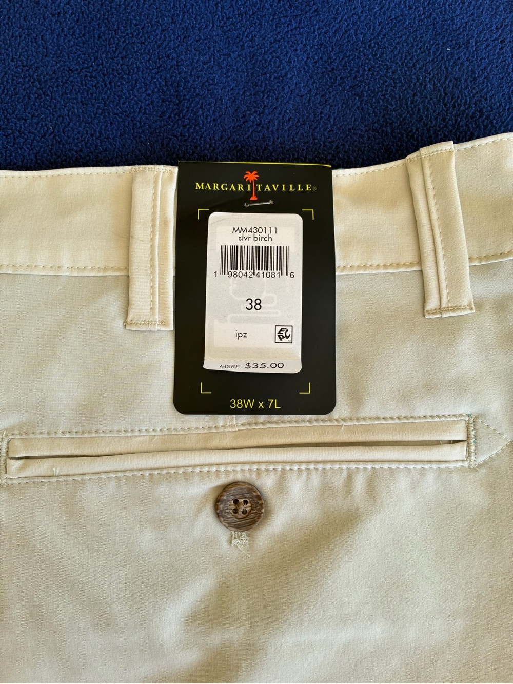 Margaritaville men’s 4-way stretch, quick dry hybrid Shorts 38W 7L - Picture 7 of 8